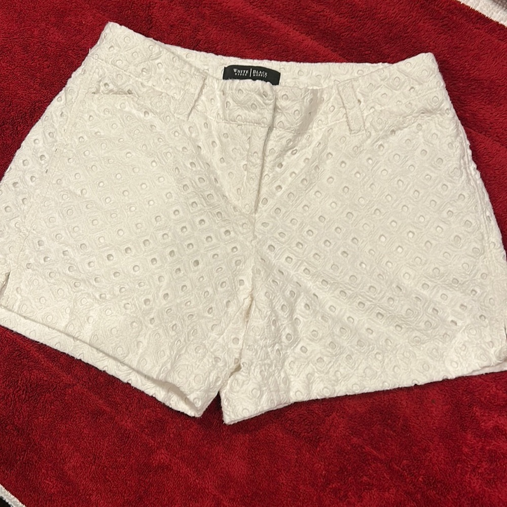 White House, Black market white shorts!